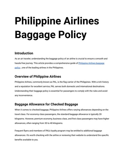 philippine airlines excess baggage|Philippine Airlines: Baggage Fees and Policy .